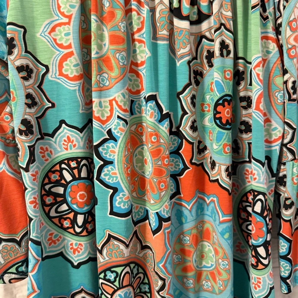 Cezanne Multicolor Patterned Skirt - Picture 4 of 5